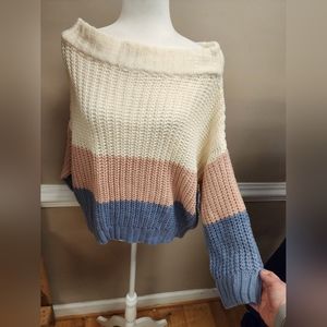 Small Alaska multicolored off shoulder sweater